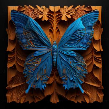 3D модель Morpho peleides (STL)